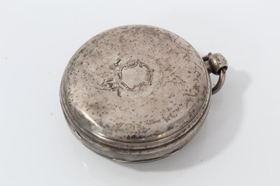Lot 136 - Victorian silver open faced pocket watch (London 1875) together with three other silver open faced pocket watches (4)