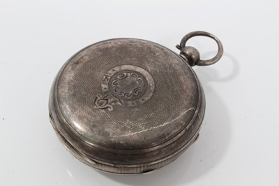 Lot 183 - Victorian silver open faced pocket watch (Chester 1900) together with three other silver open faced pocket watches (4)