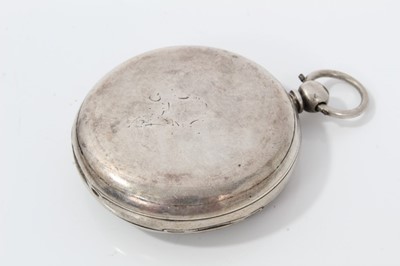 Lot 186 - Victorian silver open faced pocket watch (London 1896) together with three other silver open faced pocket watches (4)