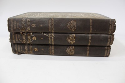 Lot 1172 - Illustrated edition of the Arabian nights, with illustrations by Albert Letchford, pub. H. S. Nichols Ltd., 1897, 12 vols. original gilt tooled cloth binding