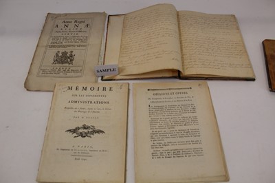 Lot 1173 - Books and pamphlets - including Anno Regni, Annae Reginae, Anglia, Scotiae, Franciae & Hiberniae, Tertio. / At the parliament begun at Westminster the twentieth Day of August, Anno Dom 1702. numero...