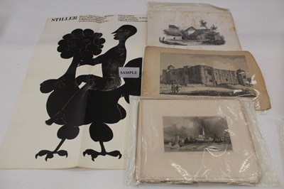 Lot 1174 - Collection of ephemera, prints