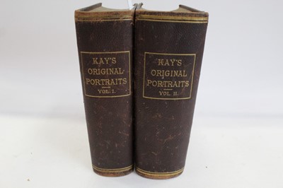 Lot 1182 - Kays Original Portraits, 1877 New Edition, original red cloth binding