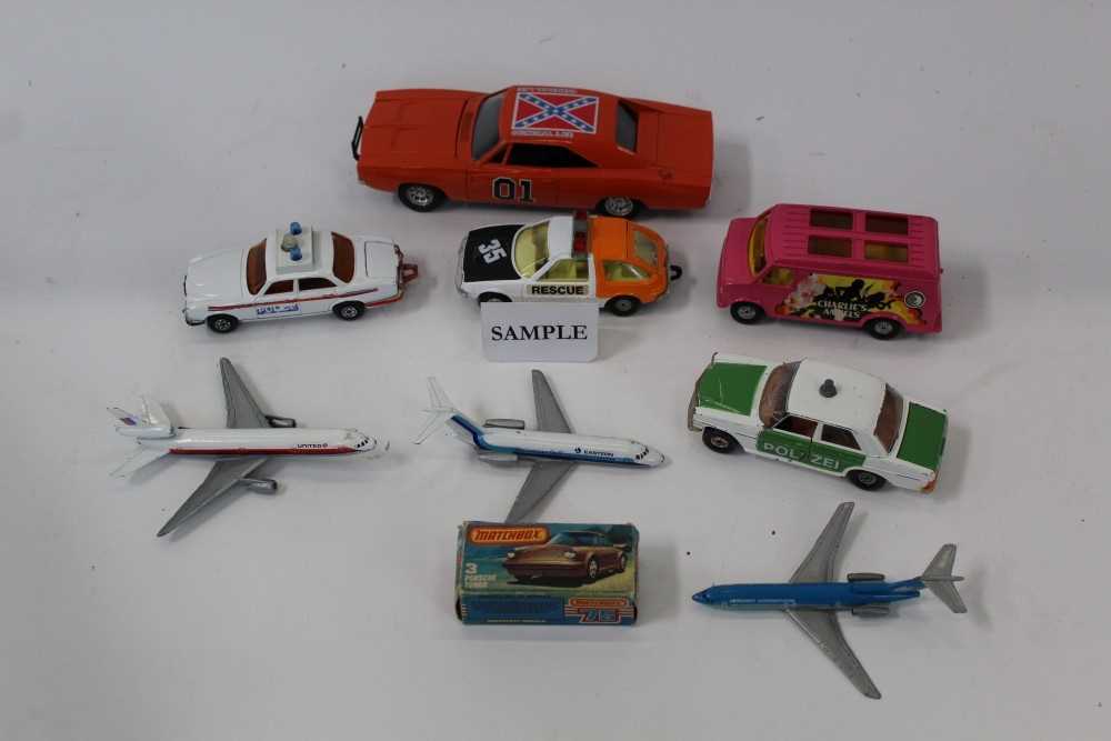 Lot 1516 - Die cast unboxed selection including Matchbox Super Fast, Corgi Charlie's Angels Vehicle.