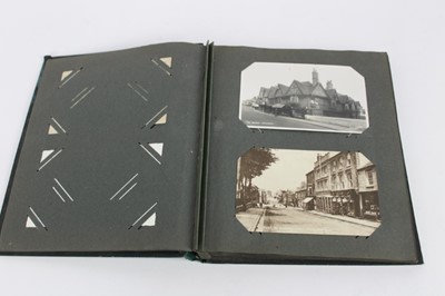 Lot 1135 - Two albums of postcards - children, SS Essex, Ipswich, Christchurch etc. Approx 96