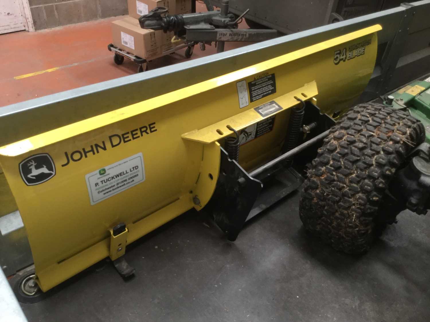 Lot 3 John Deere 54 Quick Hitch Blade for snow