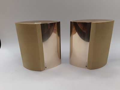 Lot 1881 - Pair of Bang & Olufsen Beolab 4000 gold finished speakers