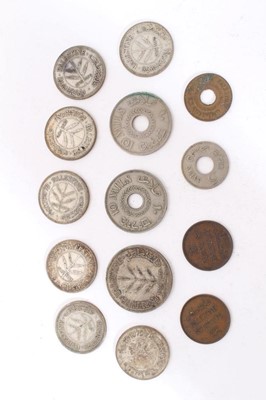 Lot 382 - Palestine - Mixed coinage to include base metal & silver denominations in various grades (14 coins)