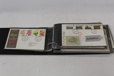 Lot 1132 - Stamps - large plastic crate with G.B. first day covers from 1960s - 1980s with some duplication, 12 albums and loose