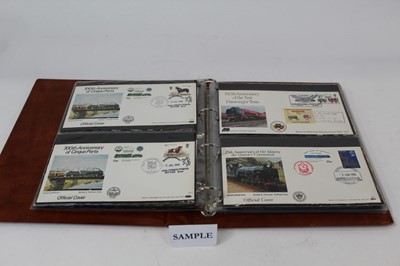 Lot 1134 - Stamps - G.B. first day cvoers in 2 albums and loose plus 1800s deeds and leases etc.  Plus a box of album sheets with much relating to Greenock (2 boxes)