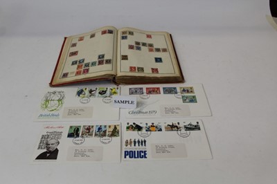 Lot 1136 - Stamps - box of G.B. first day covers and a concise catalogue