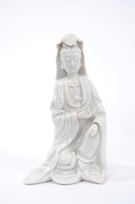 Lot 68 - 18th century Chinese Blanc de Chine figure of Guanyin