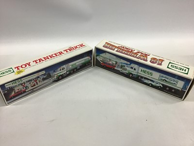 Lot 1548 - Collection of approximately 11 boxed Hess trucks