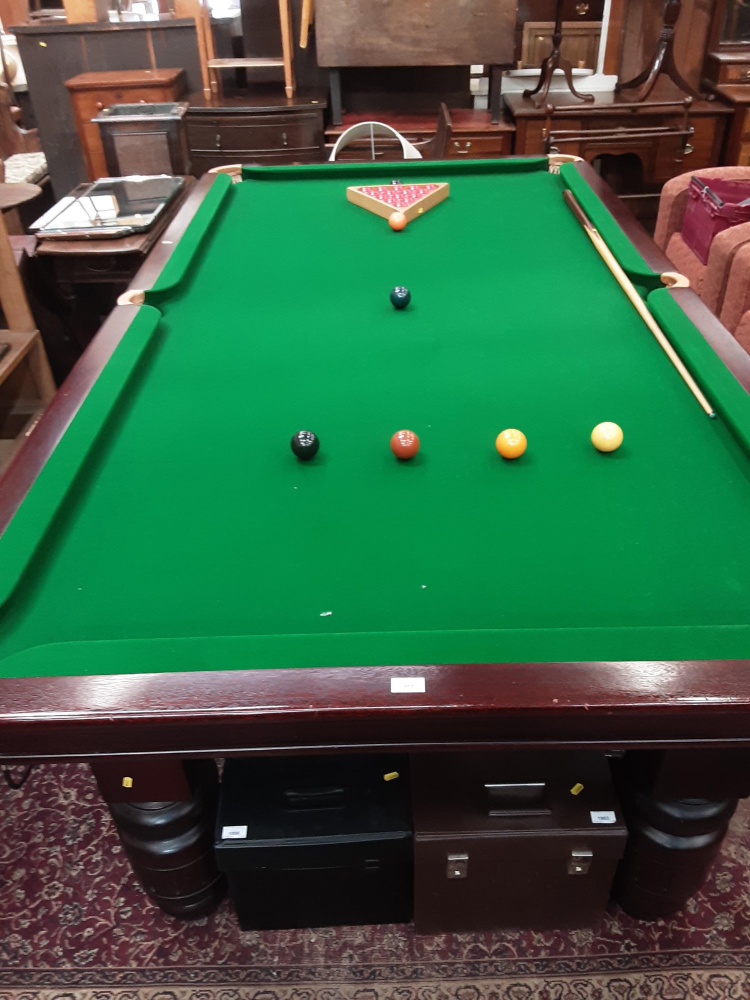 Lot 966 Billiard table with slate base