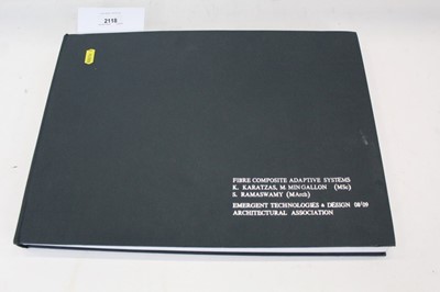 Lot 2118 - Architectural Book- Fibre Composite Adaptive Systems