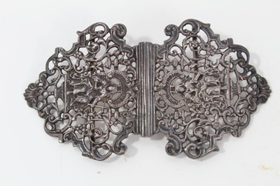 Lot 239 - Silver nurses buckle