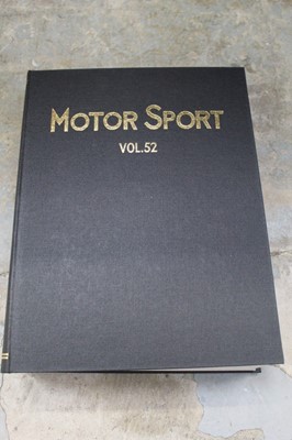 Lot 1720 - Large bound run of Motor Sport magazine