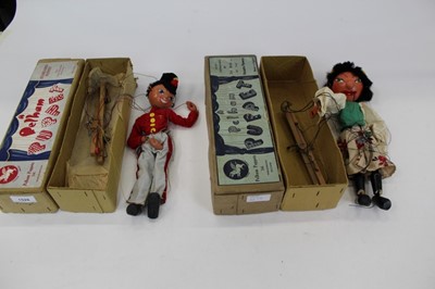 Lot 1528 - Pelham puppets Fritzi type SS and Russian Girl type SM both in boxes.