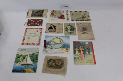 Lot 1210 - Christmas and greeting card selection including Victorian