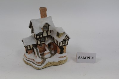 Lot 1036 - Thirteen David Winter cottages - Firkin Cottage, Wishing Falls Cottage, 15 Lawnside Road, Mini Rochester Castle, Mistletoe Cottage, Fair-Well, Mr Fang the Magistrates House, Ebeneezer Scrooge's Cou...