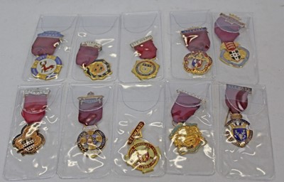 Lot 338 - Group of ten 1950s and later Masonic Jewels