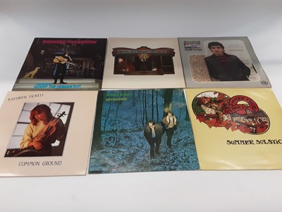 Lot 1895 - Box of folk LP records including Anne Briggs- "The Time has Come" CBS 64612, Mr Fox, Martin Carthy and Electric Muse boxed set (approx 42)