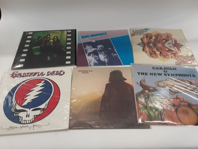 Lot 1897 - Case of LP records including Caravan Wishbone Ash, Grateful Dead and Deep Purple (Approx 35)