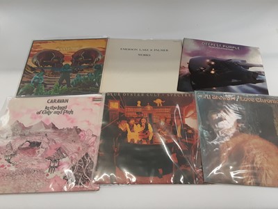 Lot 1897 - Case of LP records including Caravan Wishbone Ash, Grateful Dead and Deep Purple (Approx 35)