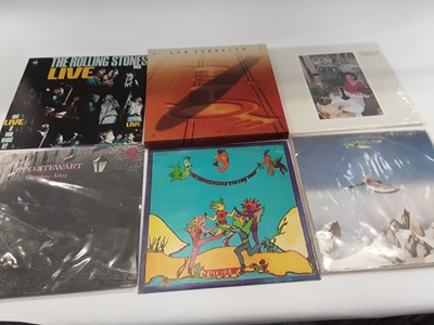 Lot 1898 - Case of LP records including Led Zeppelin, Yes, Jethro Tull and The Incredible String Band (approx 27)