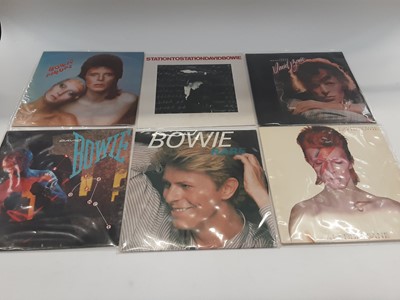 Lot 1902 - Case of LP records including David Bowie, UFO, and Pretty Minds (approximately 30)