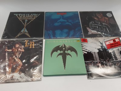 Lot 1903 - Case of LP records including Lee Aaron, Demon, Tygers of Pan Tang, Twisted Sister and Magnum (approximately 45)