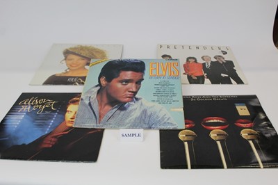 Lot 1909 - Three crates of LP records, 78's and boxed sets including Elvis Presley, Diana Ross and Pretenders