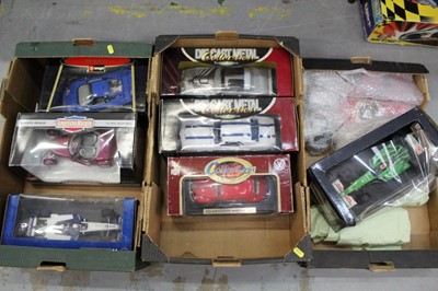 Lot 1551 - Die cast selection in three boxes of larger scale models