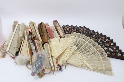 Lot 1835 - Collection of antique and vintage Chinese and oriental fans