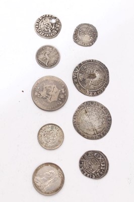 Lot 412 - G.B. - mixed silver coinage to include medieval Henry III penny c1248 - 5c AD G.F., Elizabeth I Sixpences 1578, 1584 poor, Threepence 1580 (N.B. clipped) otherwise AF and other issues