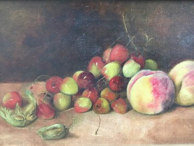 Lot 146 - E.H. Collier, still life with fruit, signed, oil on canvas
