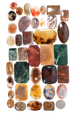 Lot 775 - Collection of specimen agate plaques