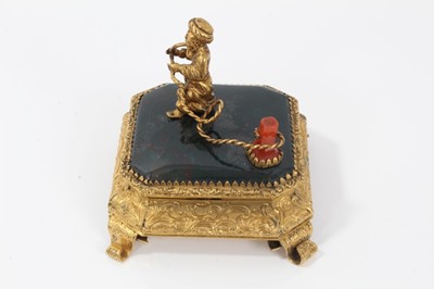 Lot 776 - 18th / 19th century Continental ormolu and agate box