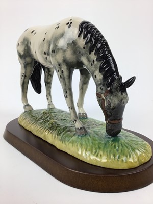 Lot 198 - Royal Doulton Appaloosa RDA 32 on plinth base, boxed