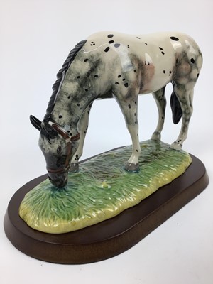 Lot 198 - Royal Doulton Appaloosa RDA 32 on plinth base, boxed