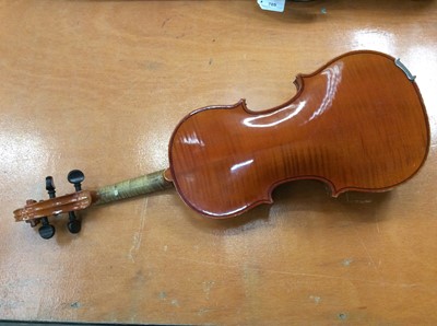 Lot 705 - Vintage Violin in case with bow by Rushworth & Dreaper in fitted case
