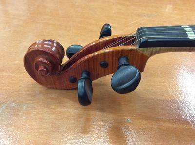 Lot 705 - Vintage Violin in case with bow by Rushworth & Dreaper in fitted case