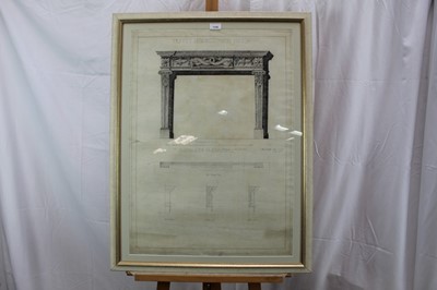 Lot 69 - Alwyn R. Dent, 1920s pen and ink drawing - Trinity House, Tower Hill, in glazed frame