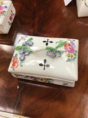 Lot 154 - Unusual 19th century Dresden porcelain box