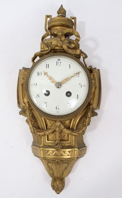 Lot 649 - 19th century Frenchl ormolu cartel clock