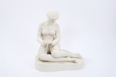 Lot 156 - Rare Copeland Parian ware figure of The Fisher Girl