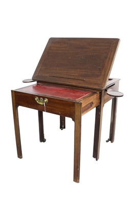 Lot 1296 - George II mahogany architect’s desk, 83cm wide