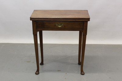 Lot 1302 - George II walnut tea table