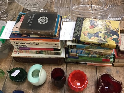 Lot 77 - Spitting Image Products Margaret Thatcher, postcards of Essex, books concerning war , early Enid Blyton and others