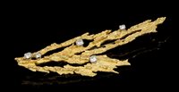 Lot 643 - Andrew Grima, 1960s 18ct gold brooch of...